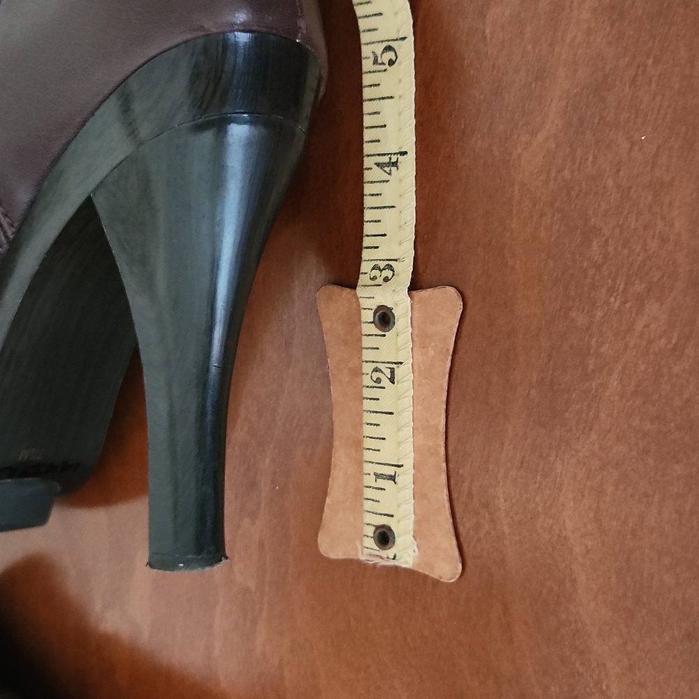Women's Michael Kors Leather Booties - Picture 15 of 16